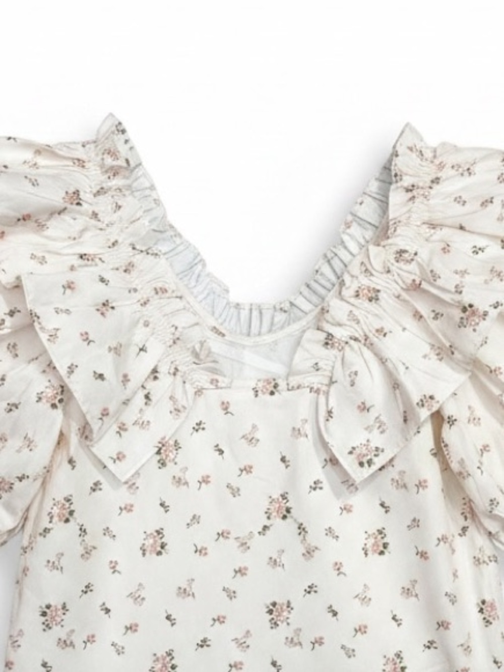 Tuckernuck Hyacinth House Charlotte Ruffle Neck Blouse Size Small - Picture 8 of 12